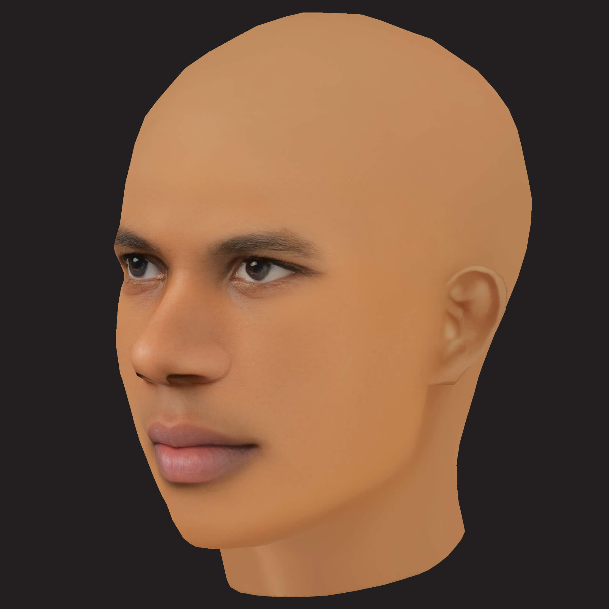 Low Poly A Boogie wit da Hoodie Rapper Head 3D Model