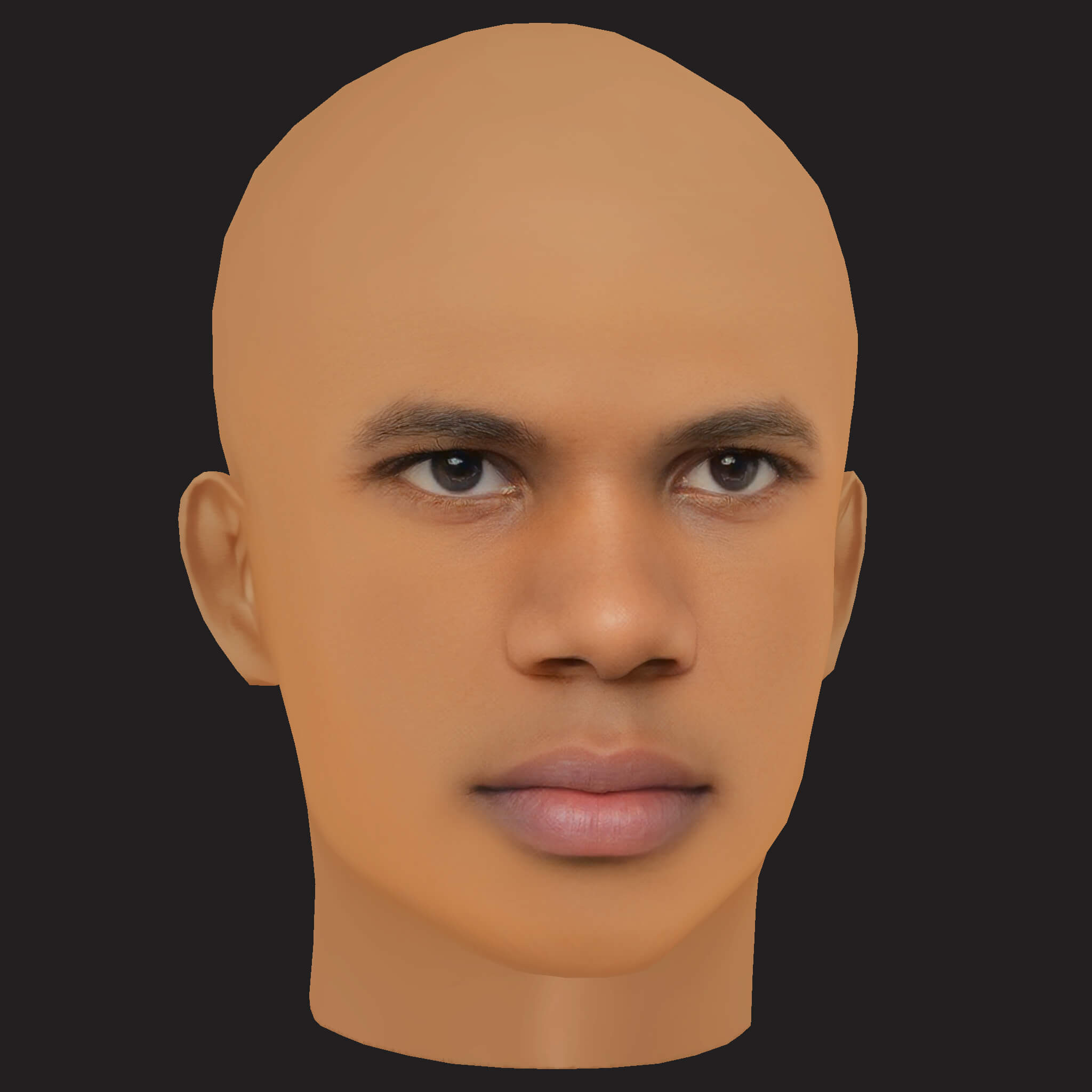 Low Poly A Boogie wit da Hoodie Rapper Head 3D Model