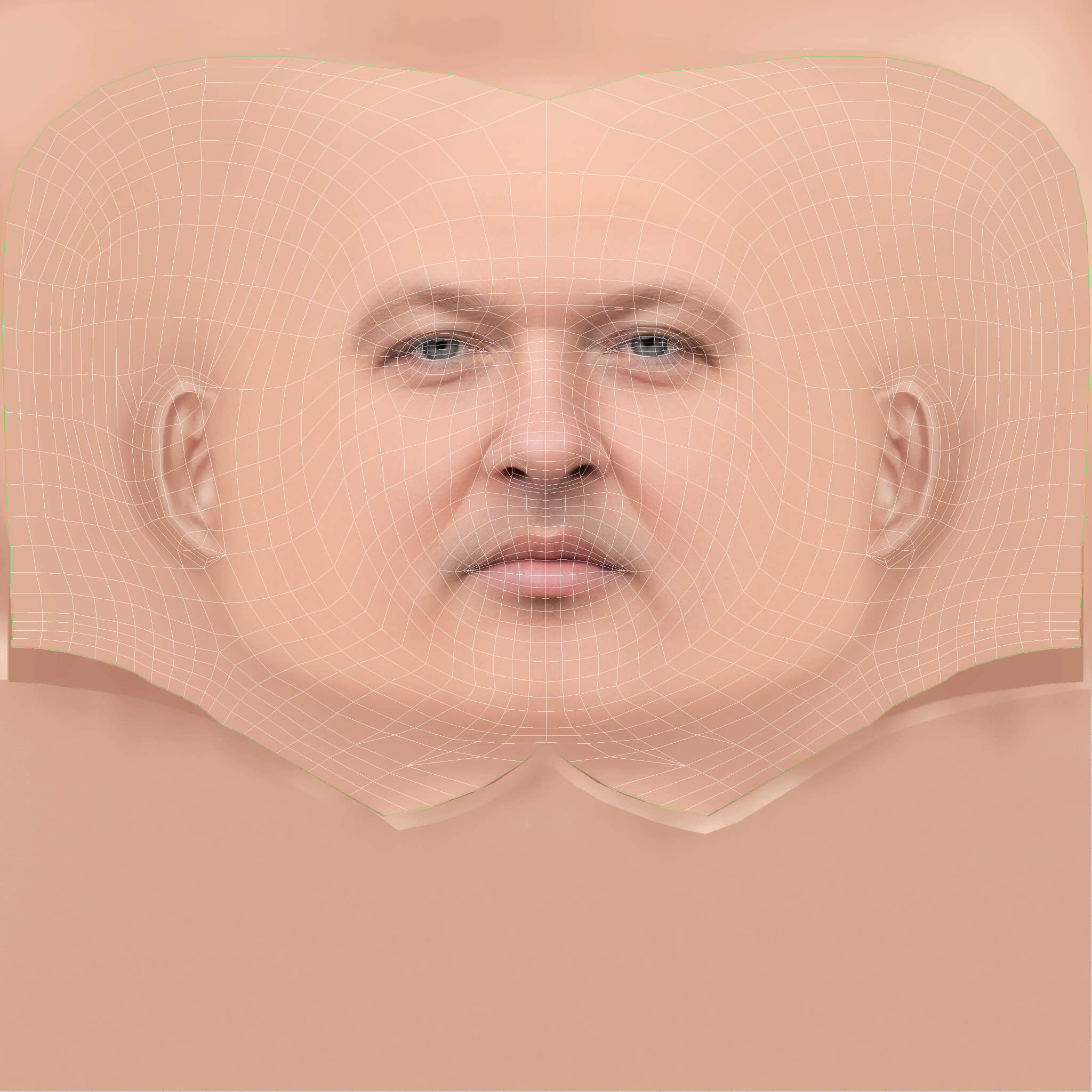 Low Poly Action Bronson Rapper Head 3D Model