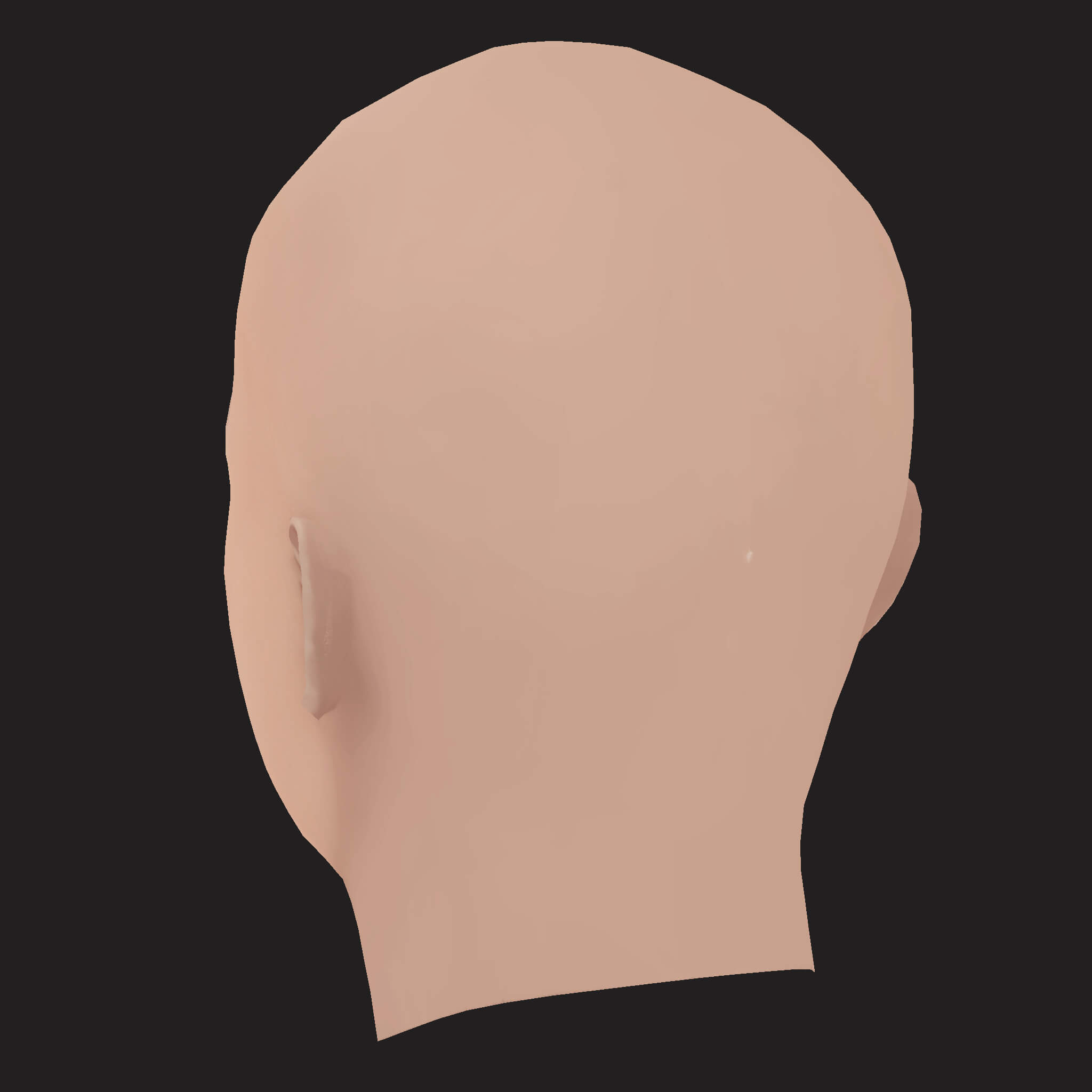 Low Poly Central Cee Rapper Head 3D Model
