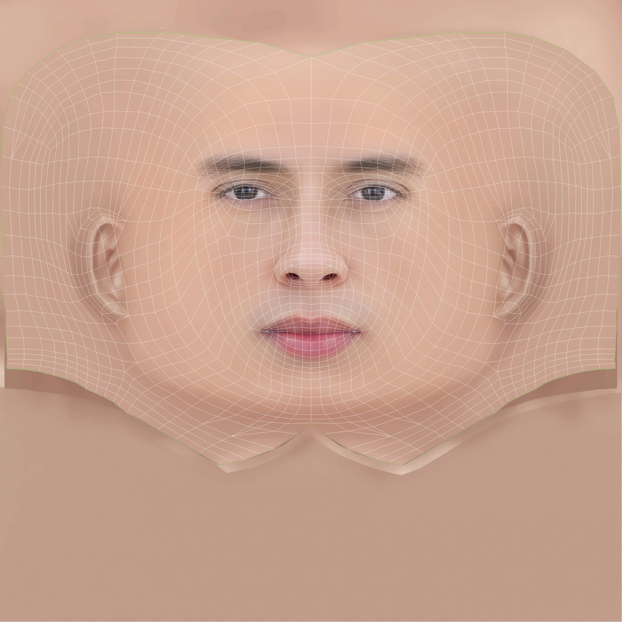 Low Poly Central Cee Rapper Head 3D Model
