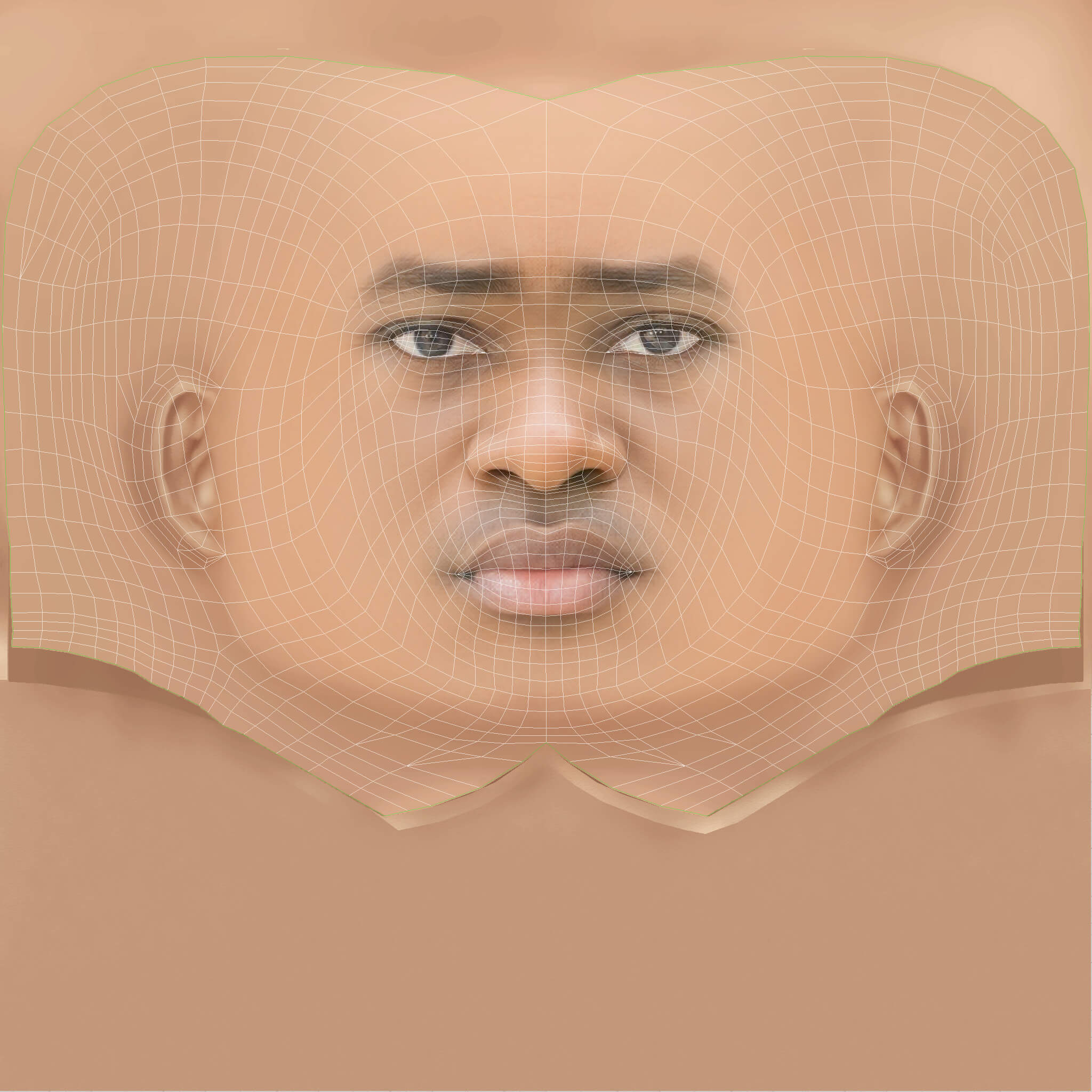 Low Poly Dave Rapper Head 3D Model