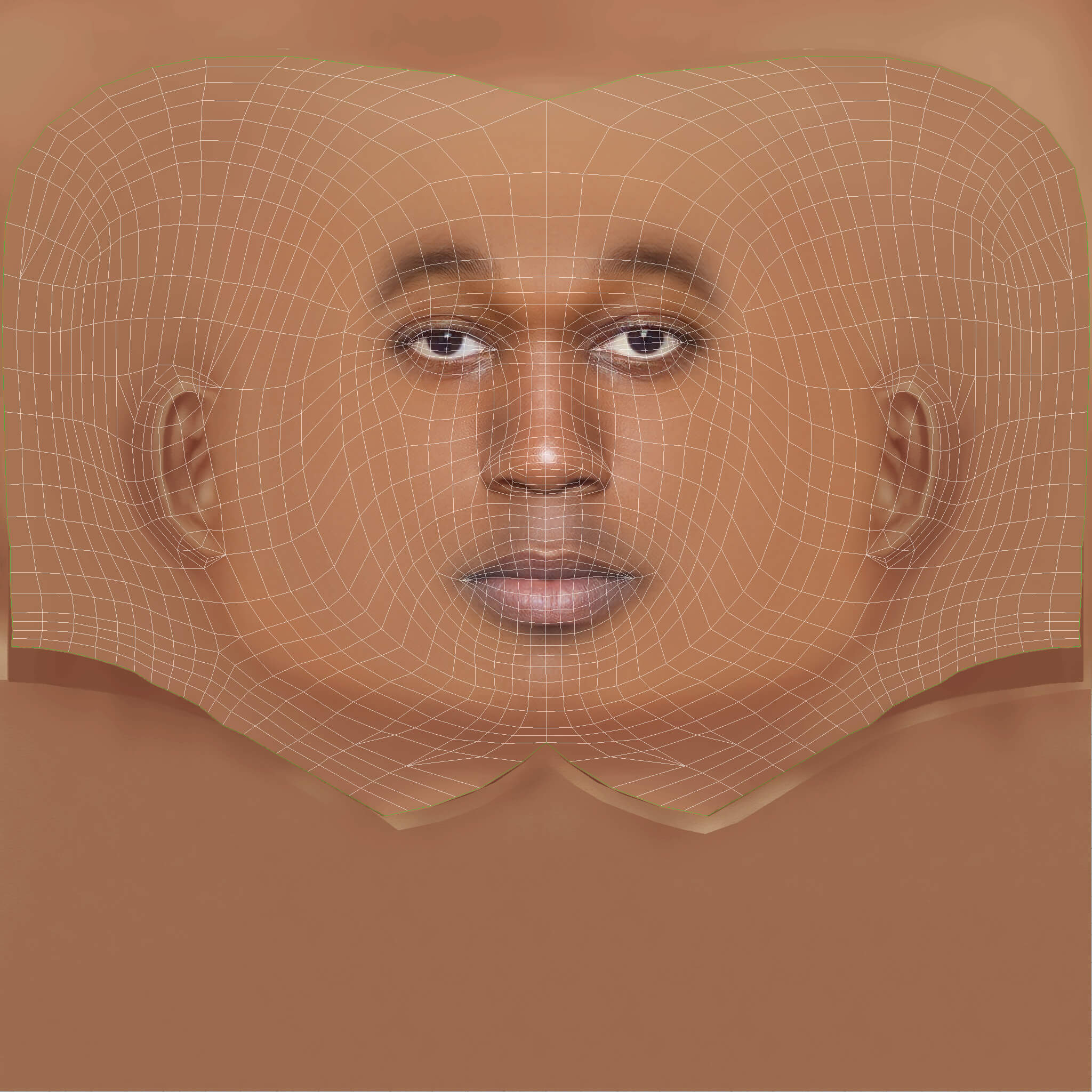 Low Poly Don Toliver Rapper Head 3D Model