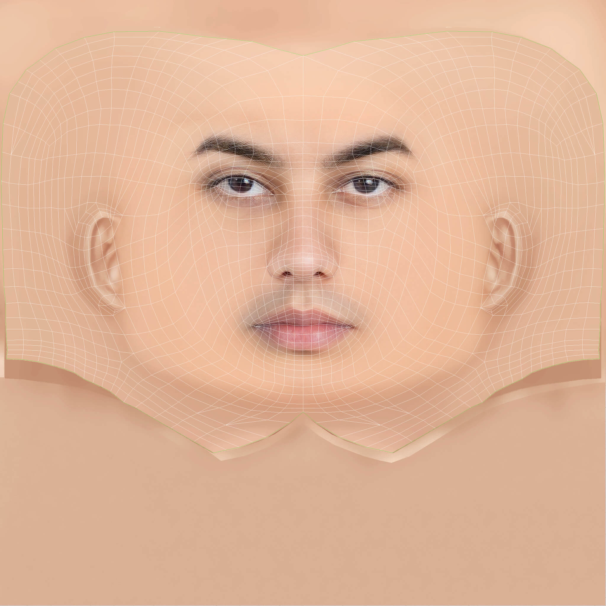 Low Poly Duki Rapper Head 3D Model