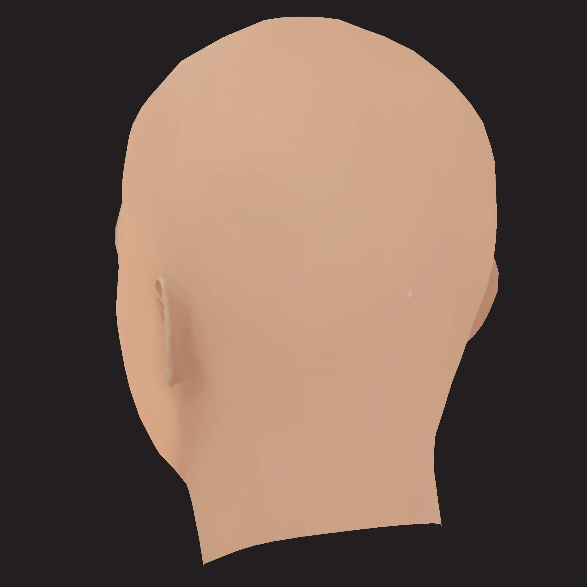 Low Poly Eladio Carrion Rapper Head 3D Model