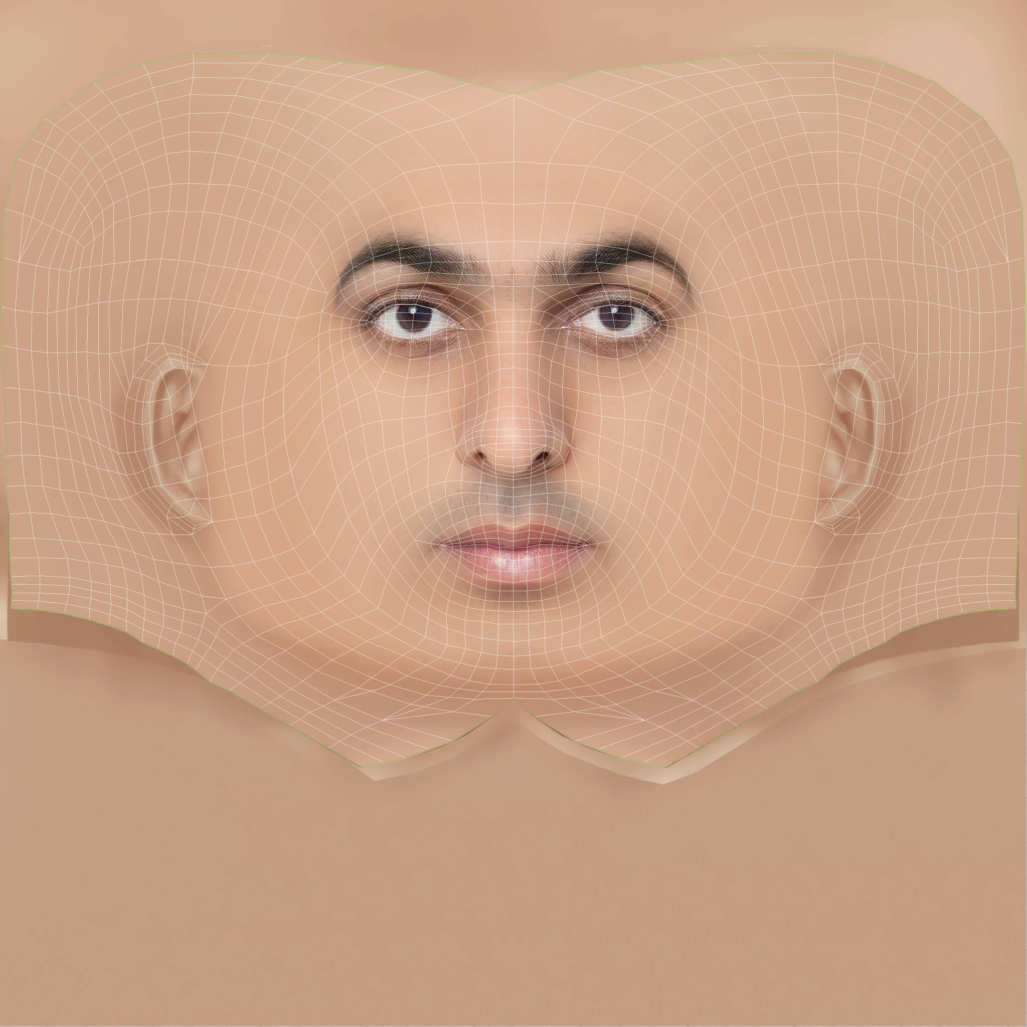Low Poly Eladio Carrion Rapper Head 3D Model