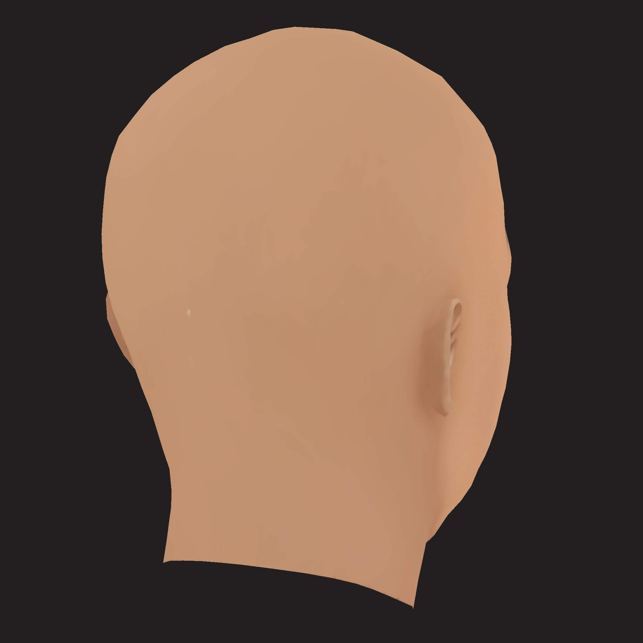 Low Poly Fredo Rapper Head 3D Model