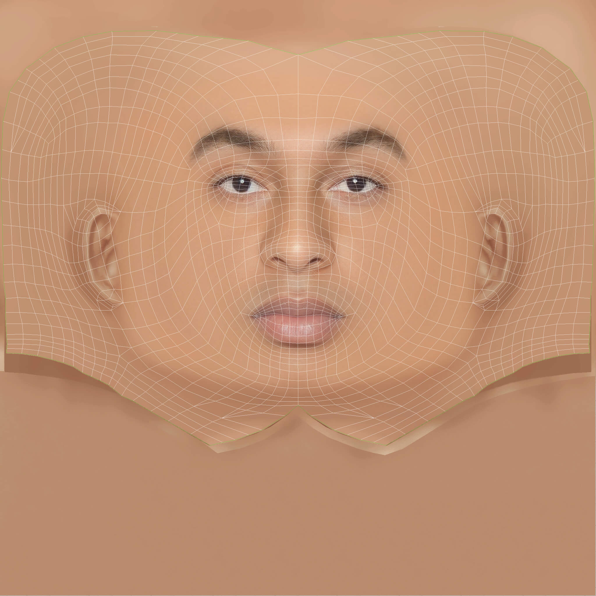 Low Poly Fredo Rapper Head 3D Model