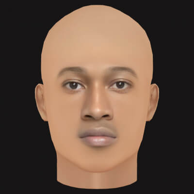 Low Poly Future Rapper Head
