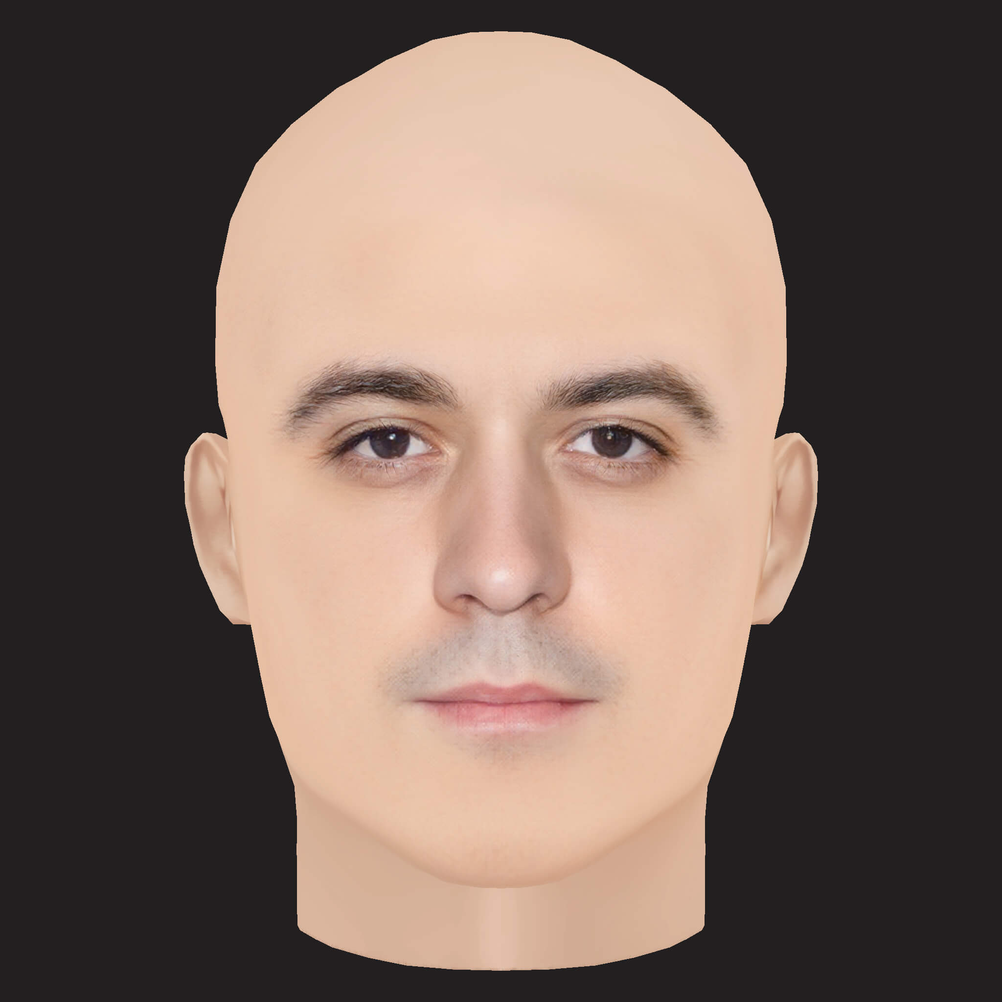 Low Poly G Eazy Rapper Head 3D Model