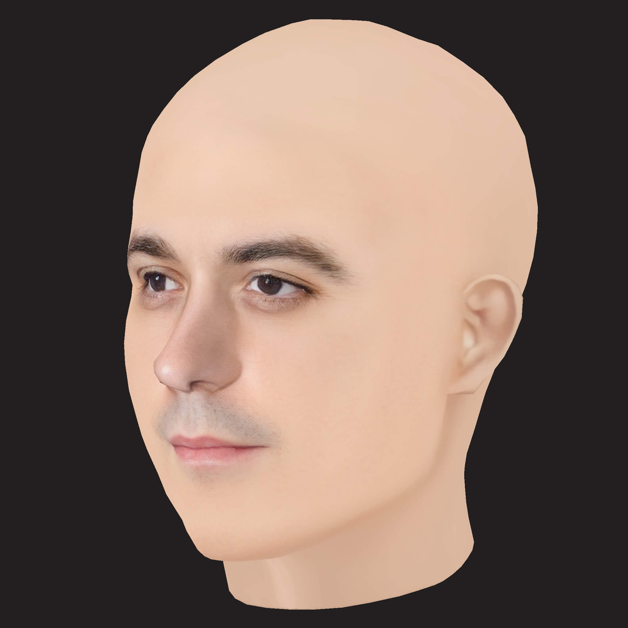 Low Poly G Eazy Rapper Head 3D Model