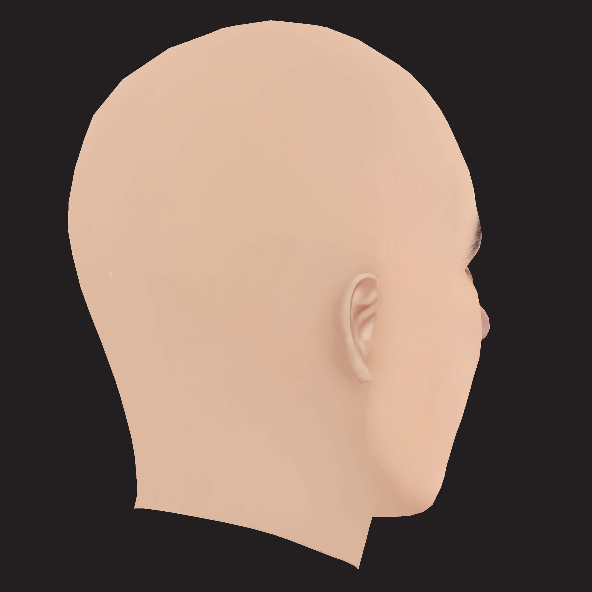 Low Poly G Eazy Rapper Head 3D Model