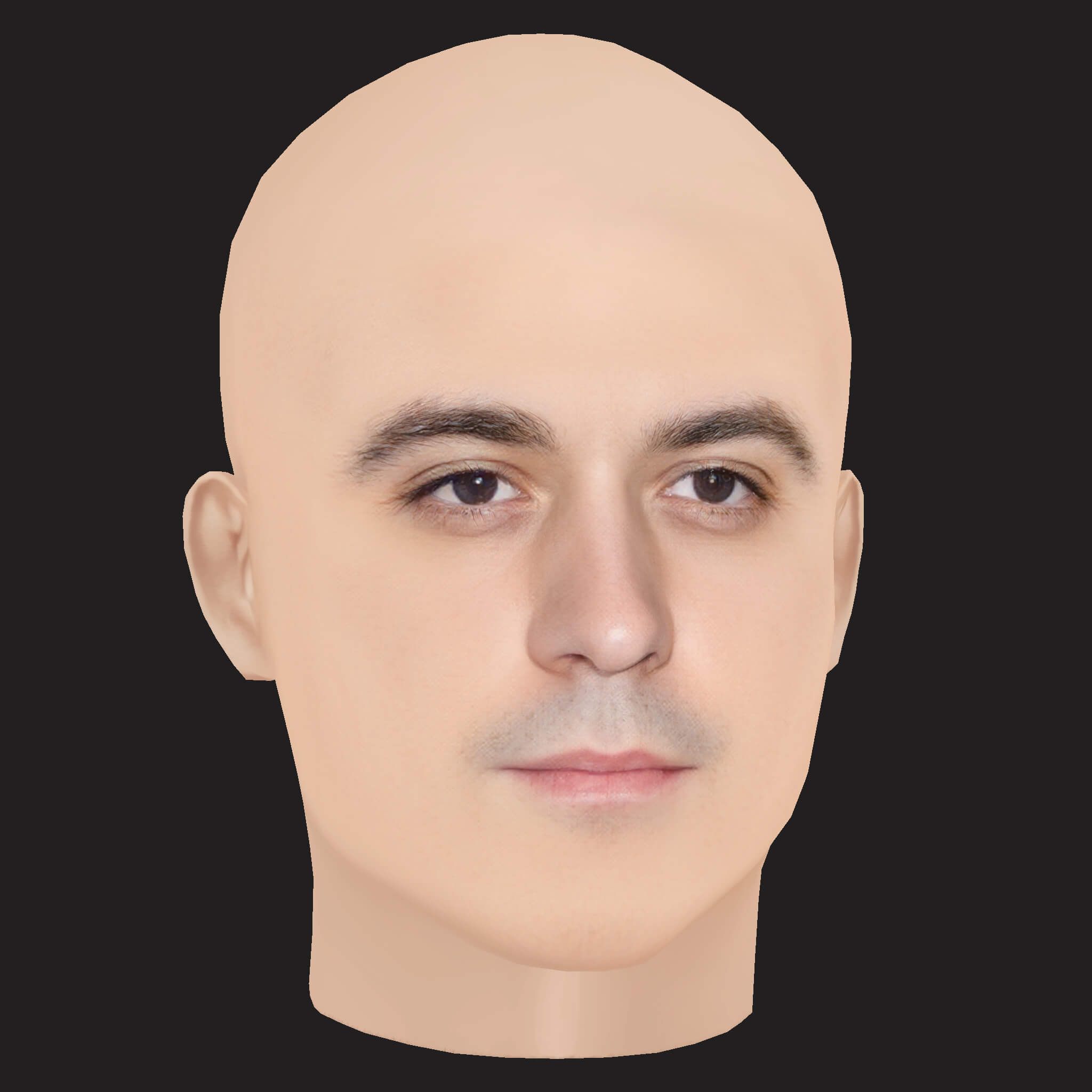 Low Poly G Eazy Rapper Head 3D Model