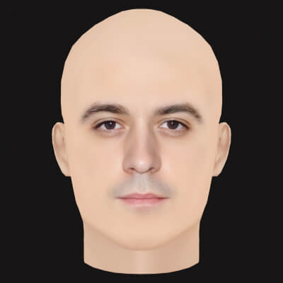 Low Poly G Eazy Rapper Head