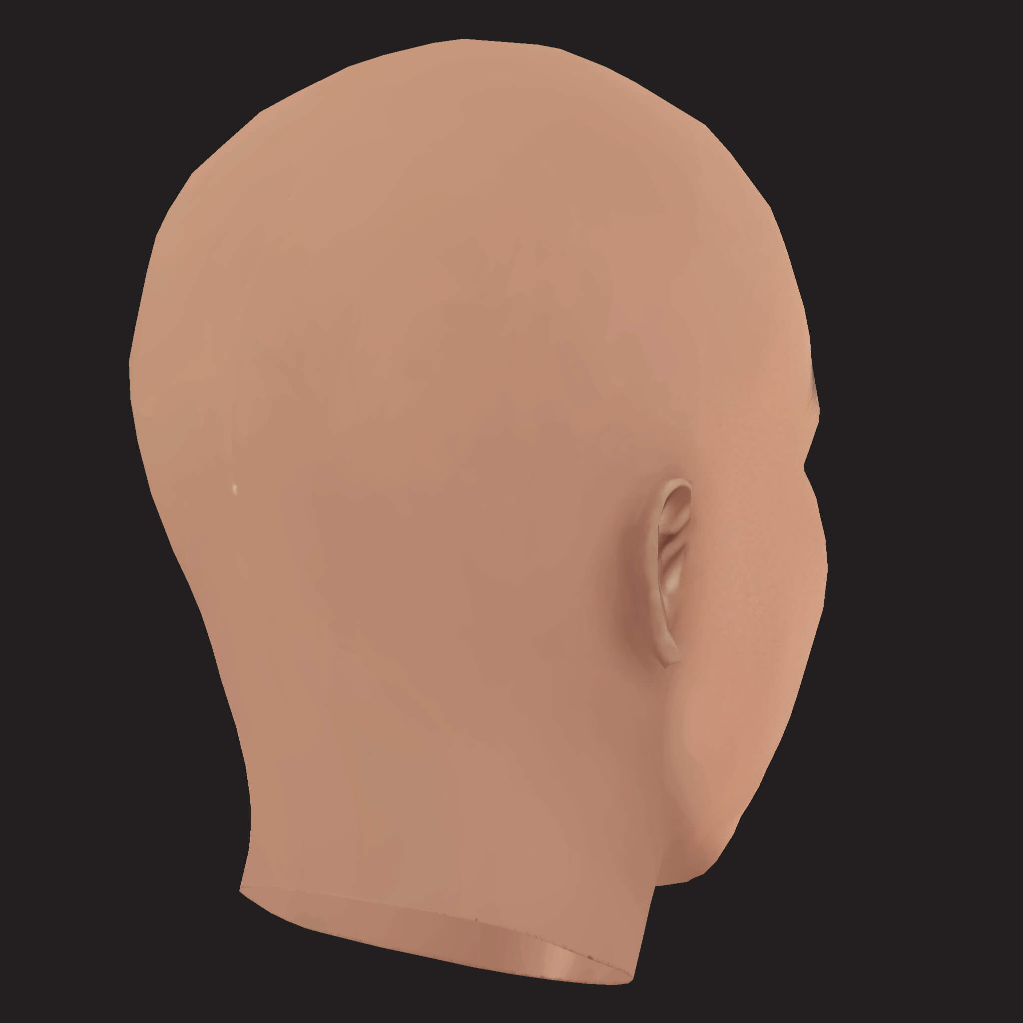 Low Poly Gucci Mane Rapper Head 3D Model
