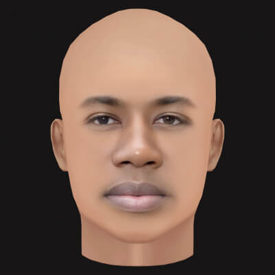 Low Poly Gucci Mane Rapper Head