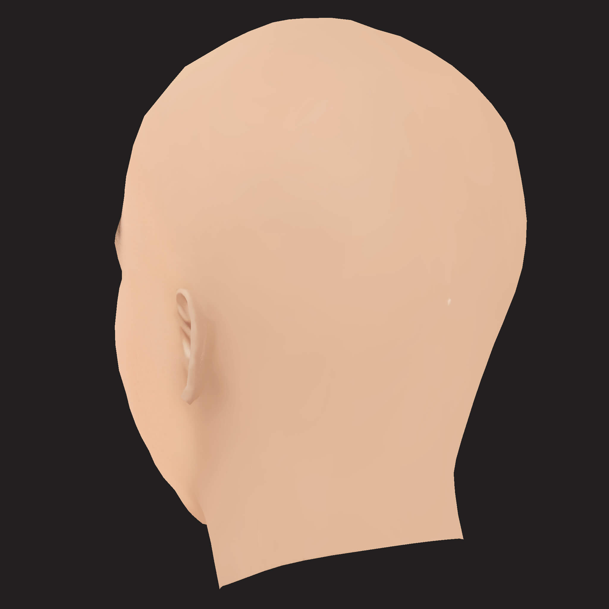 Low Poly Joyner Lucas Rapper Head 3D Model