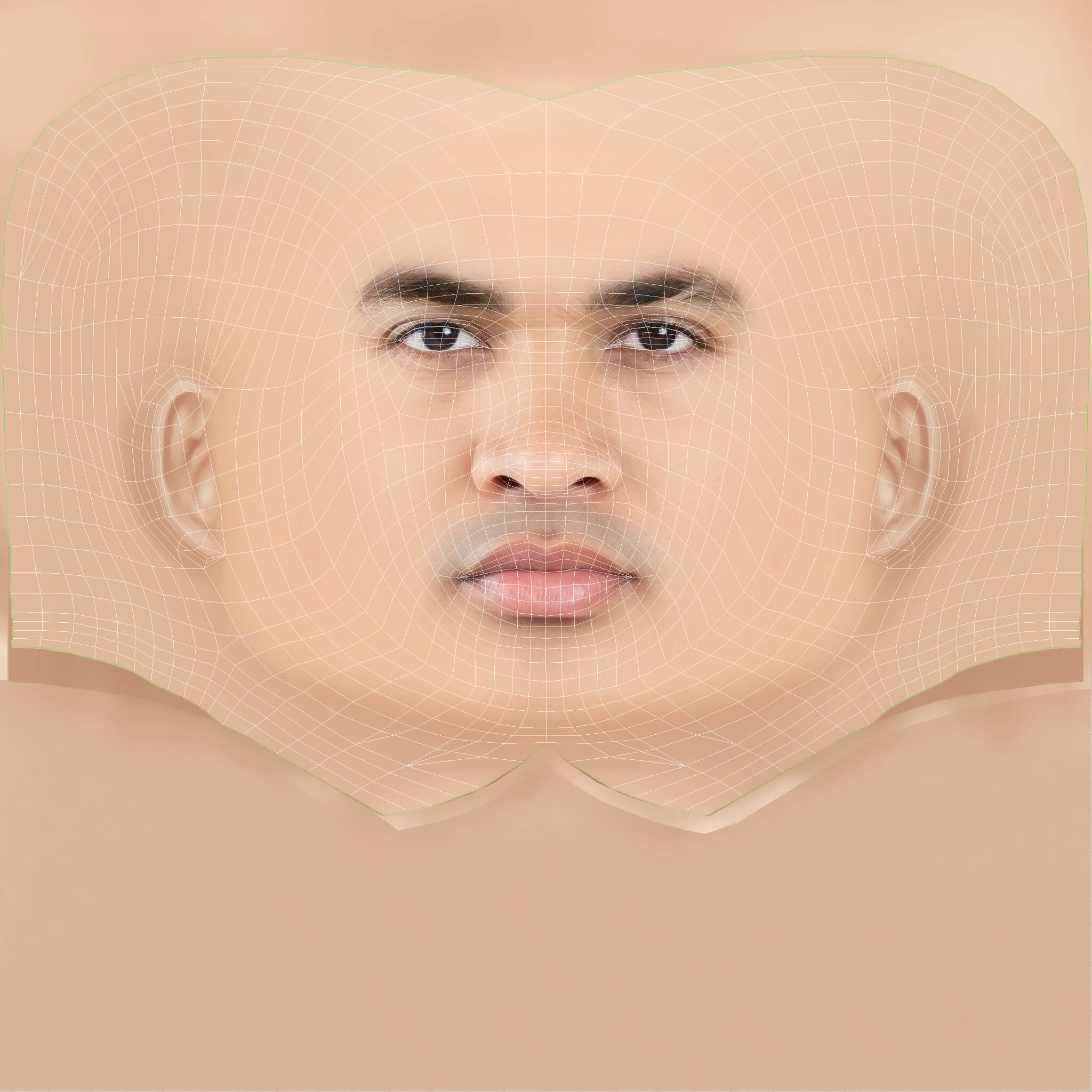 Low Poly Joyner Lucas Rapper Head 3D Model