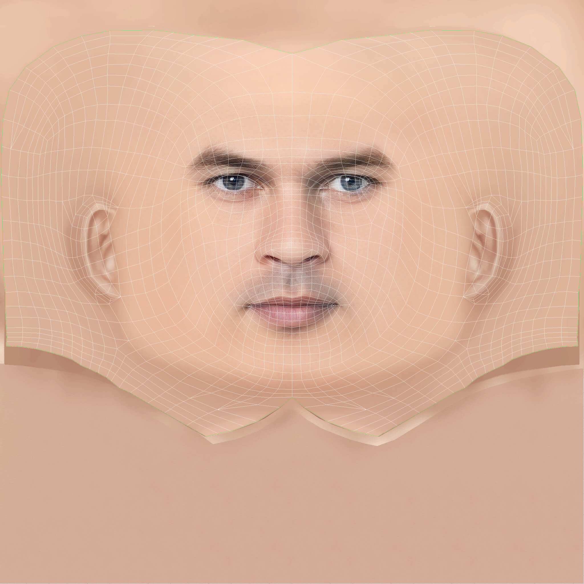 Low Poly Jul Rapper Head 3D Model