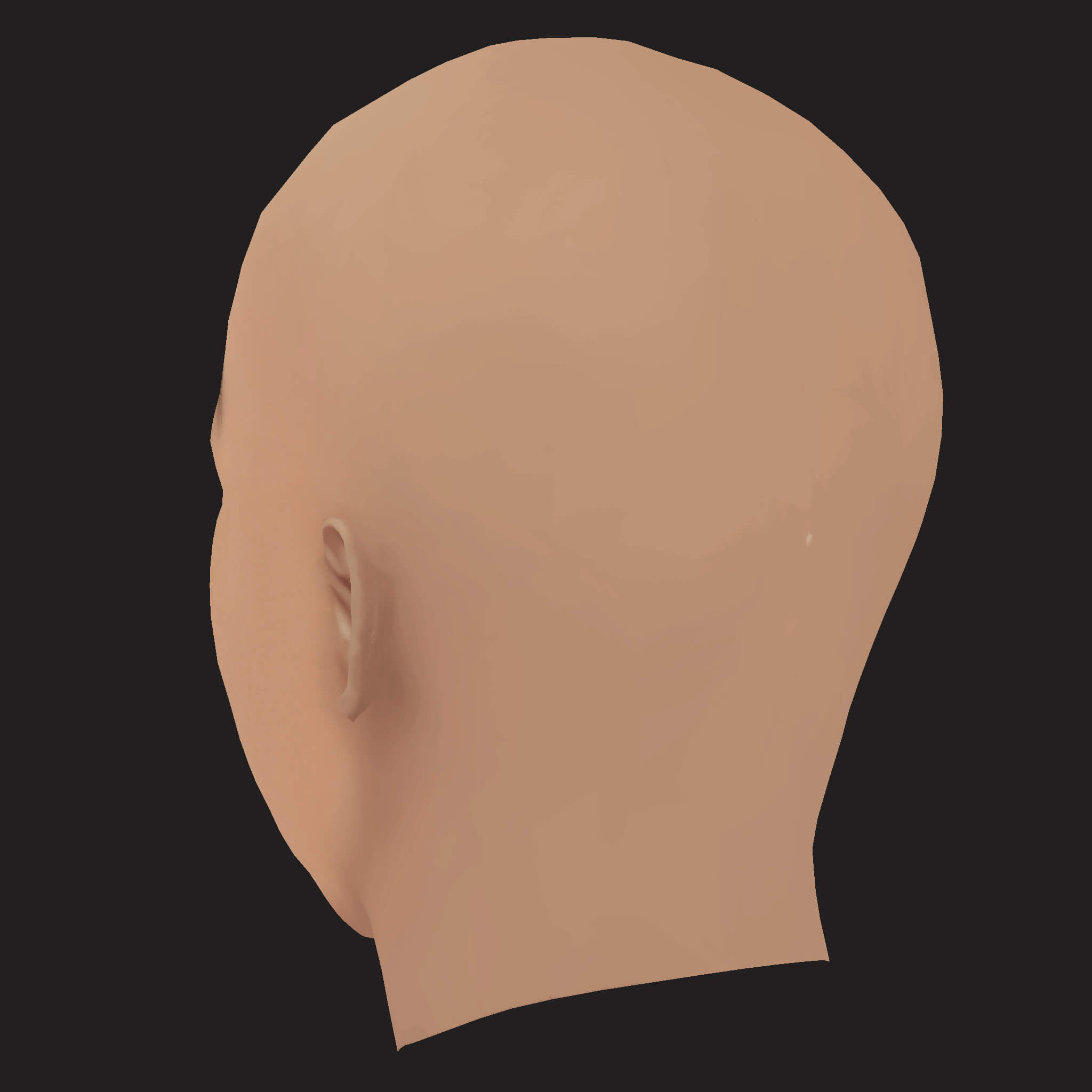 Low Poly Kendrick Lamar Rapper Head 3D Model