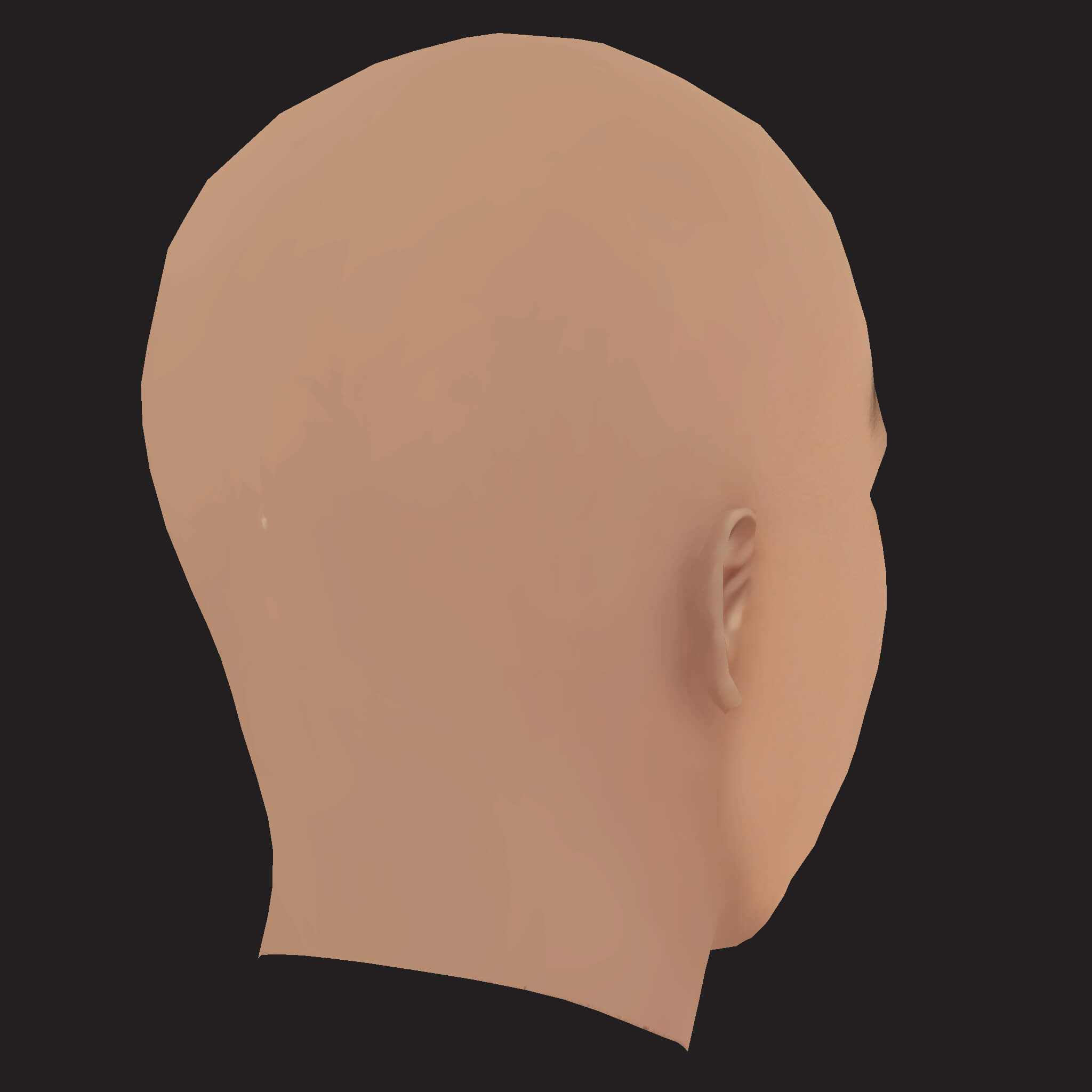 Low Poly Kendrick Lamar Rapper Head 3D Model