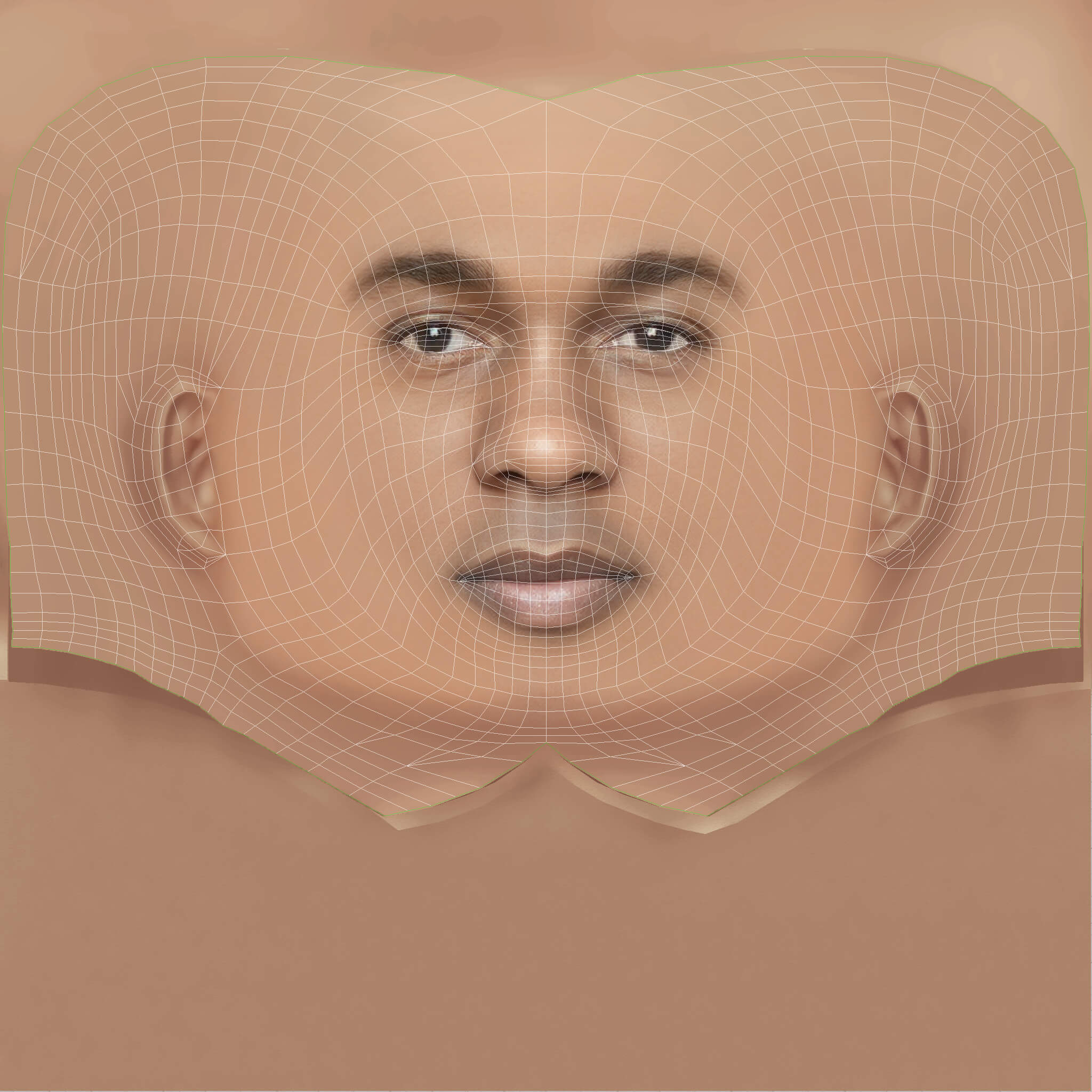 Low Poly Kendrick Lamar Rapper Head 3D Model