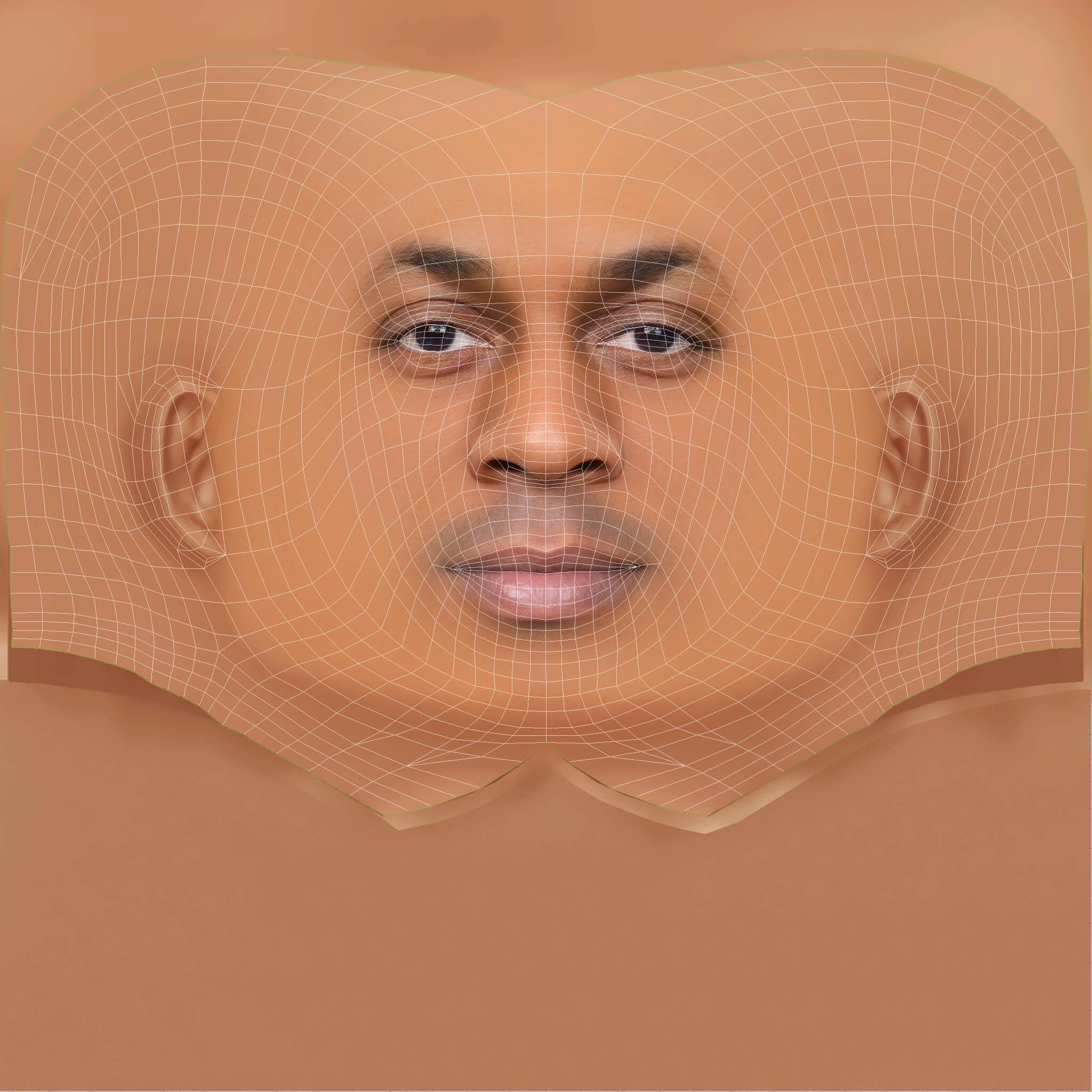 Low Poly Lil Wayne Rapper Head 3D Model