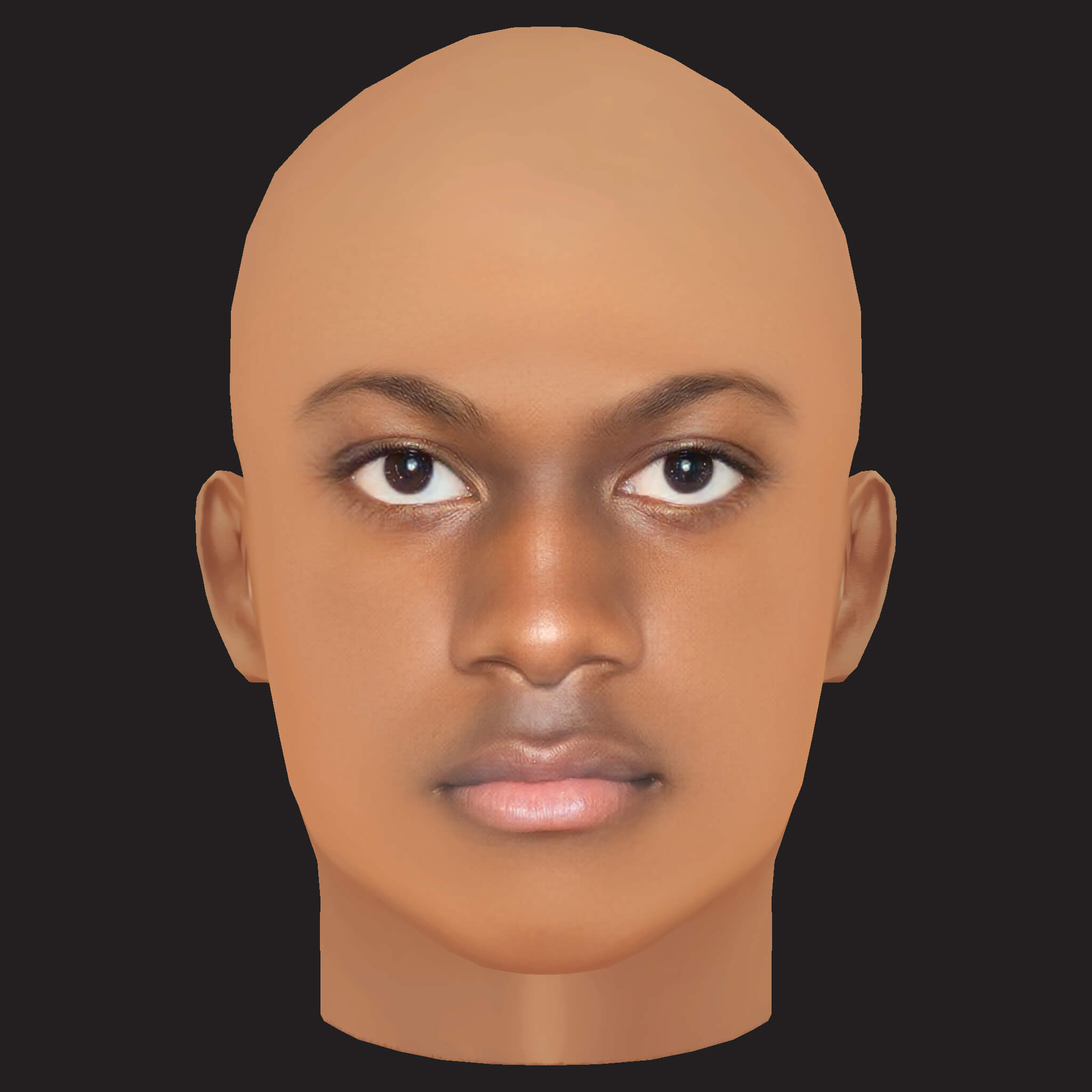 Low Poly Lil Yachty Rapper Head 3D Model