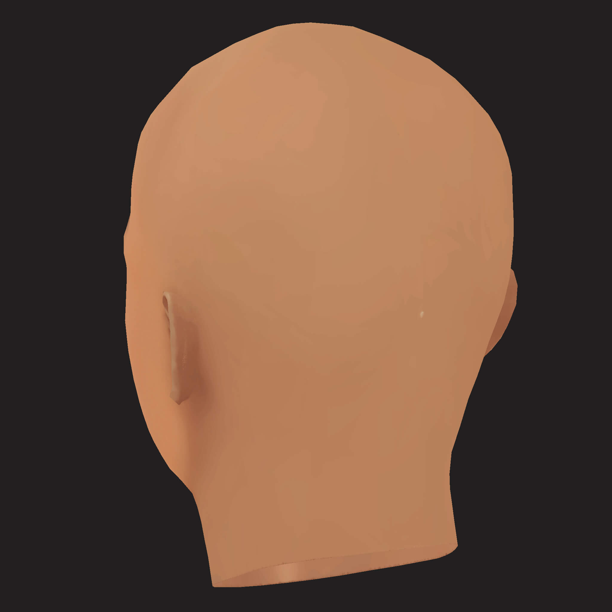Low Poly Lil Yachty Rapper Head 3D Model