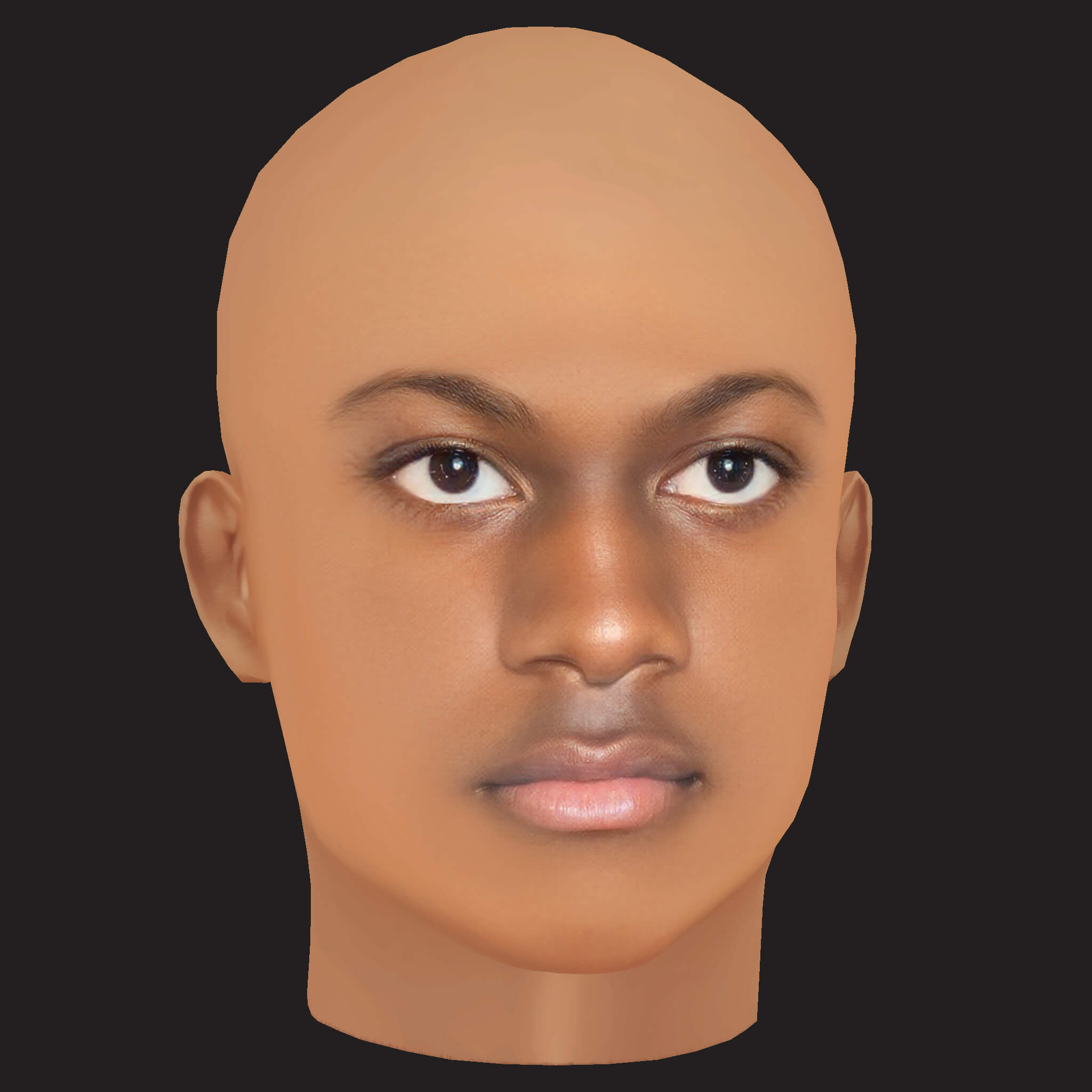 Low Poly Lil Yachty Rapper Head 3D Model
