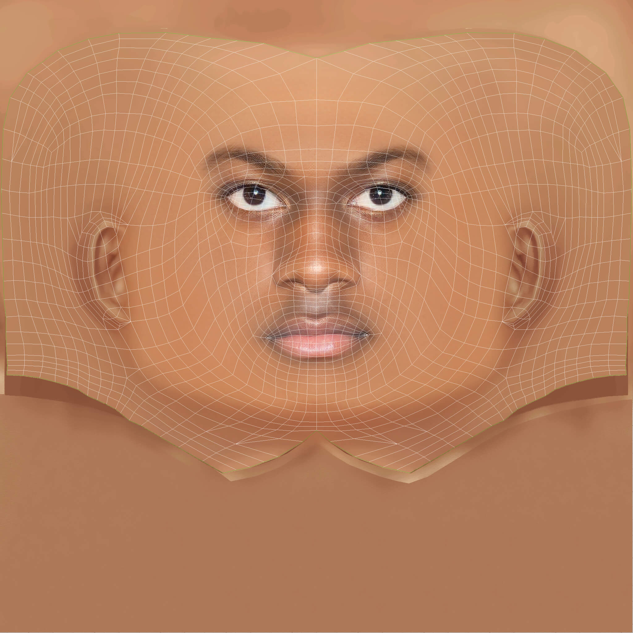Low Poly Lil Yachty Rapper Head 3D Model