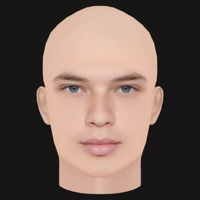 Low Poly Logic Rapper Head