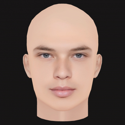 Low Poly Logic Rapper Head