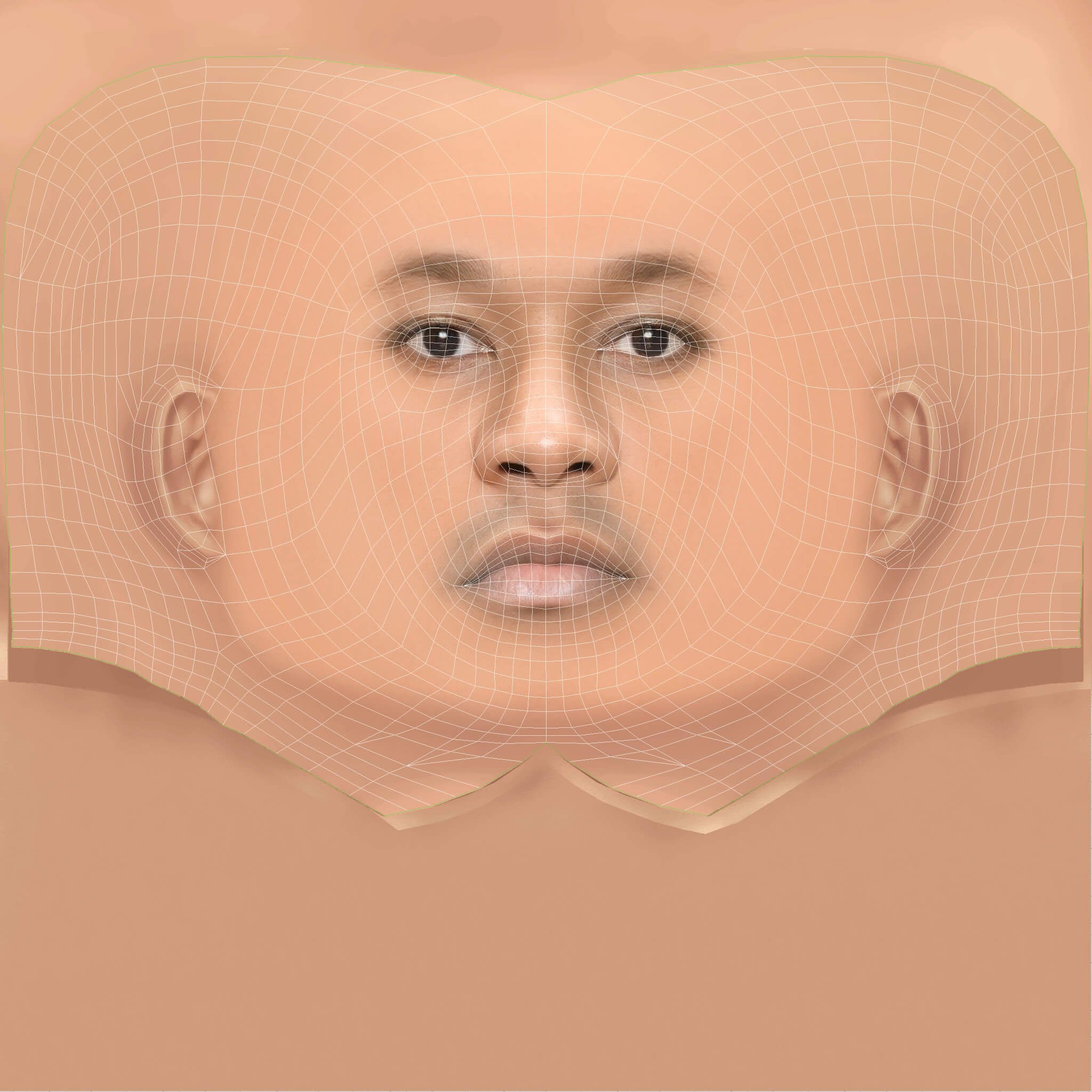Low Poly Mac Miller Rapper Head 3D Model