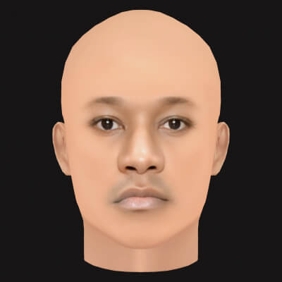 Low Poly Mac Miller Rapper Head