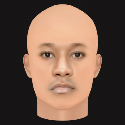 Low Poly Mac Miller Rapper Head