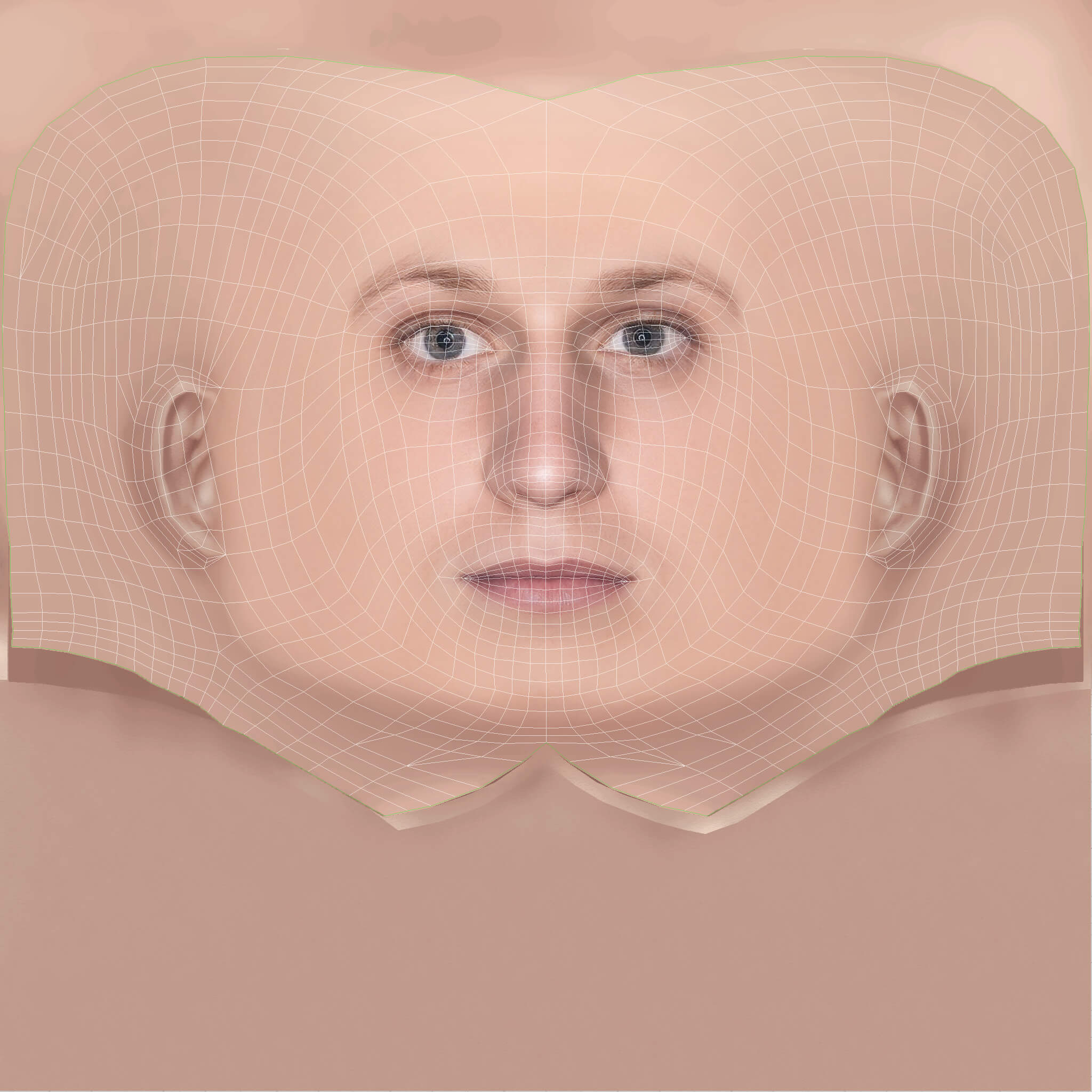 Low Poly NF Rapper Head 3D Model
