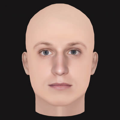 Low Poly NF Rapper Head