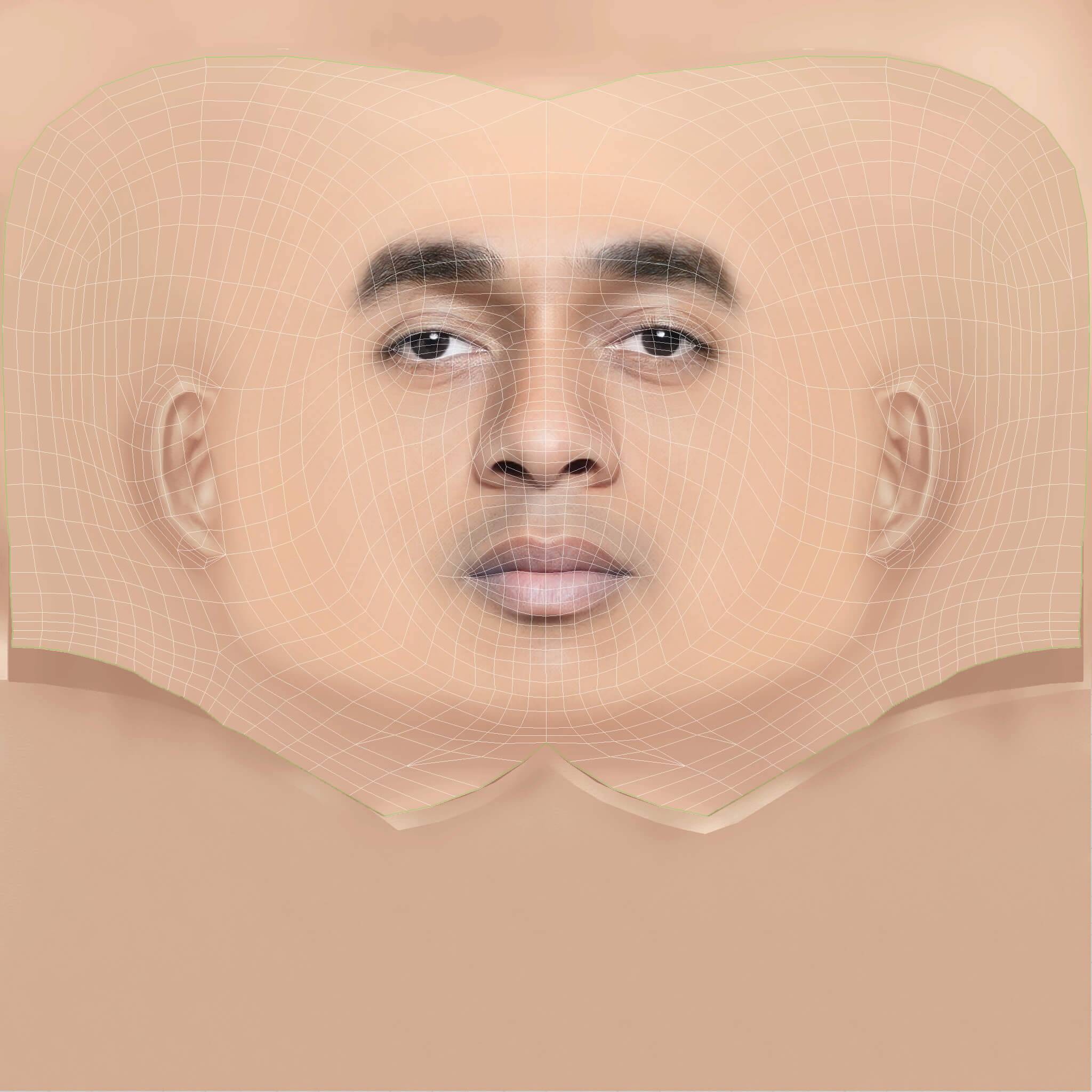 Low Poly Nipsey Hussle Rapper Head 3D Model