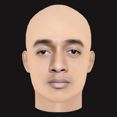 Low Poly Nipsey Hussle Rapper Head