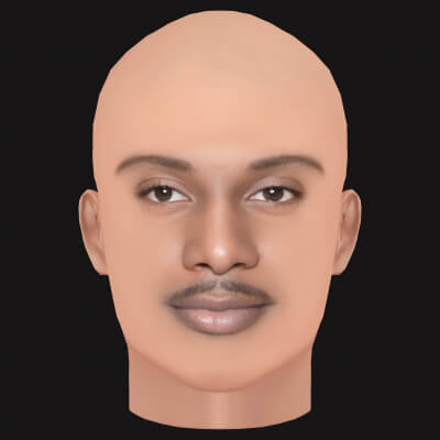 Low Poly Playboi Carti Rapper Head