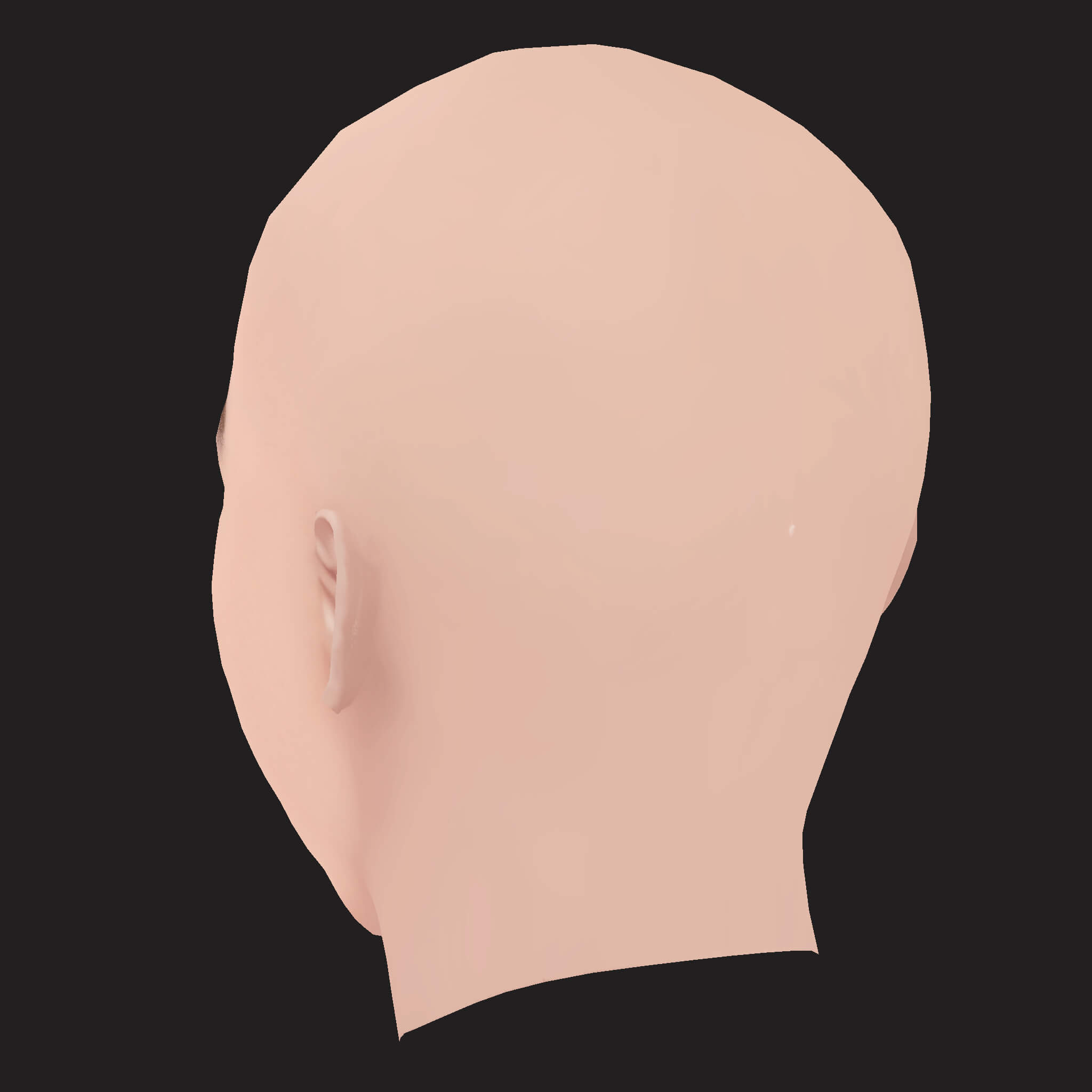 Low Poly Post Malone Rapper Head 3D Model