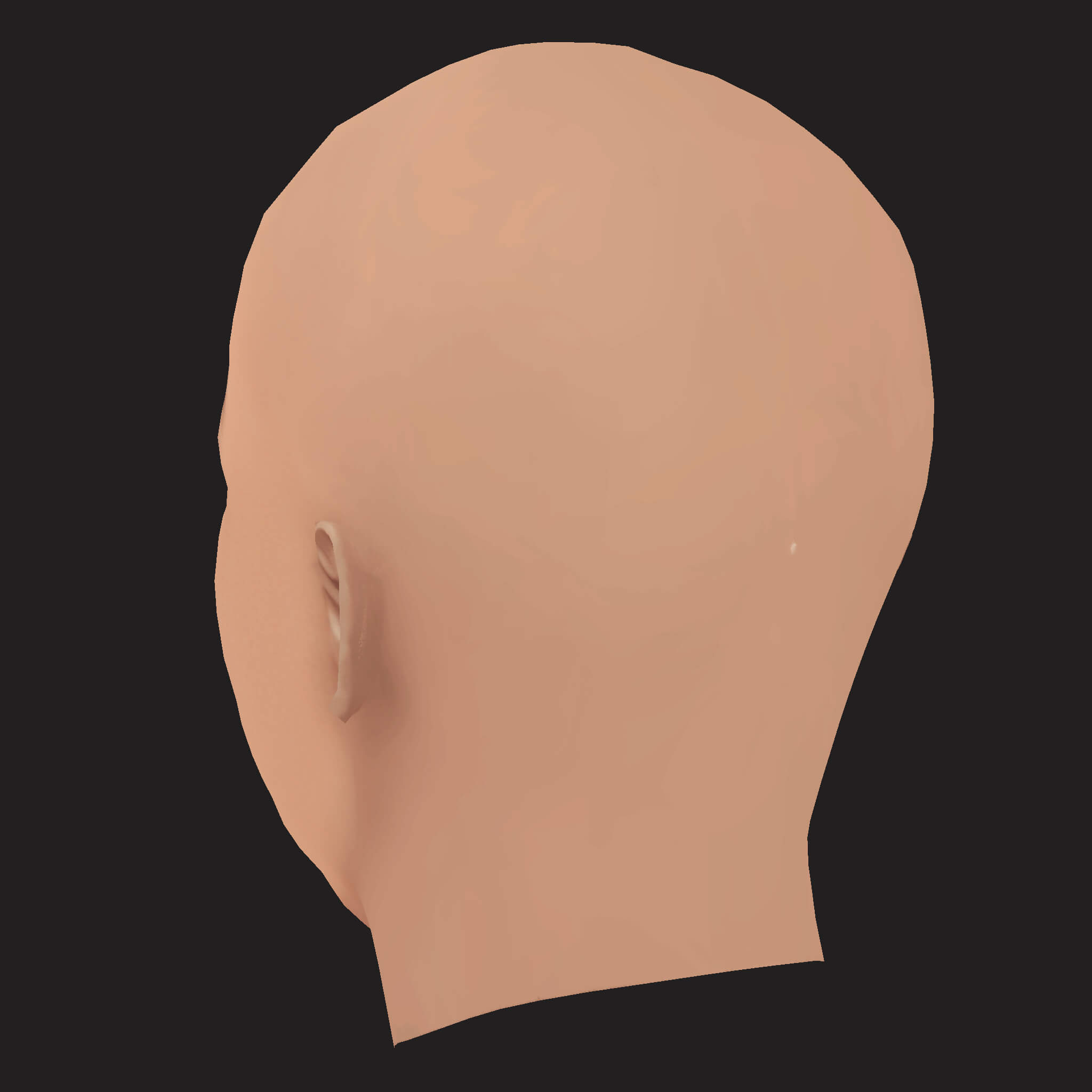 Low Poly Ski Mask the Slump God Rapper Head 3D Model