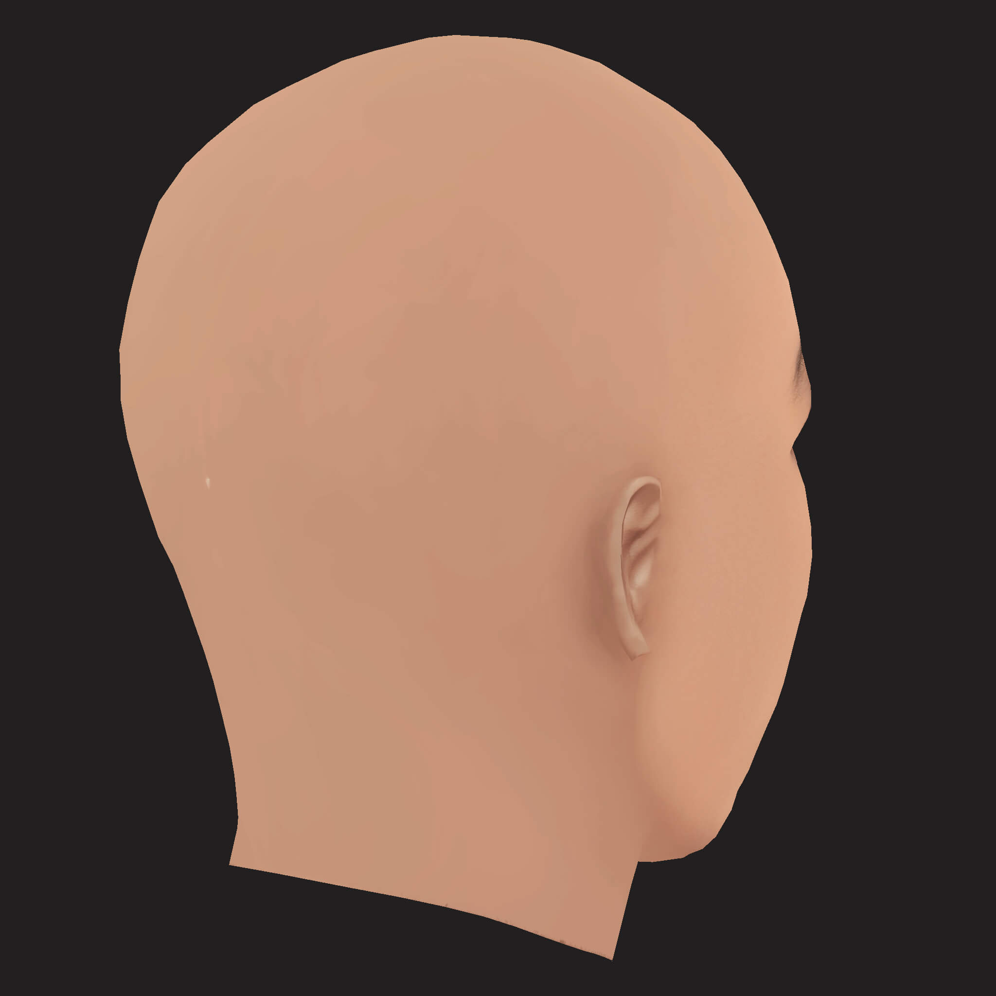 Low Poly Ski Mask the Slump God Rapper Head 3D Model