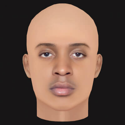 Low Poly Ski Mask the Slump God Rapper Head