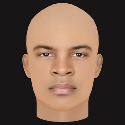 Low Poly T.I Rapper Head
