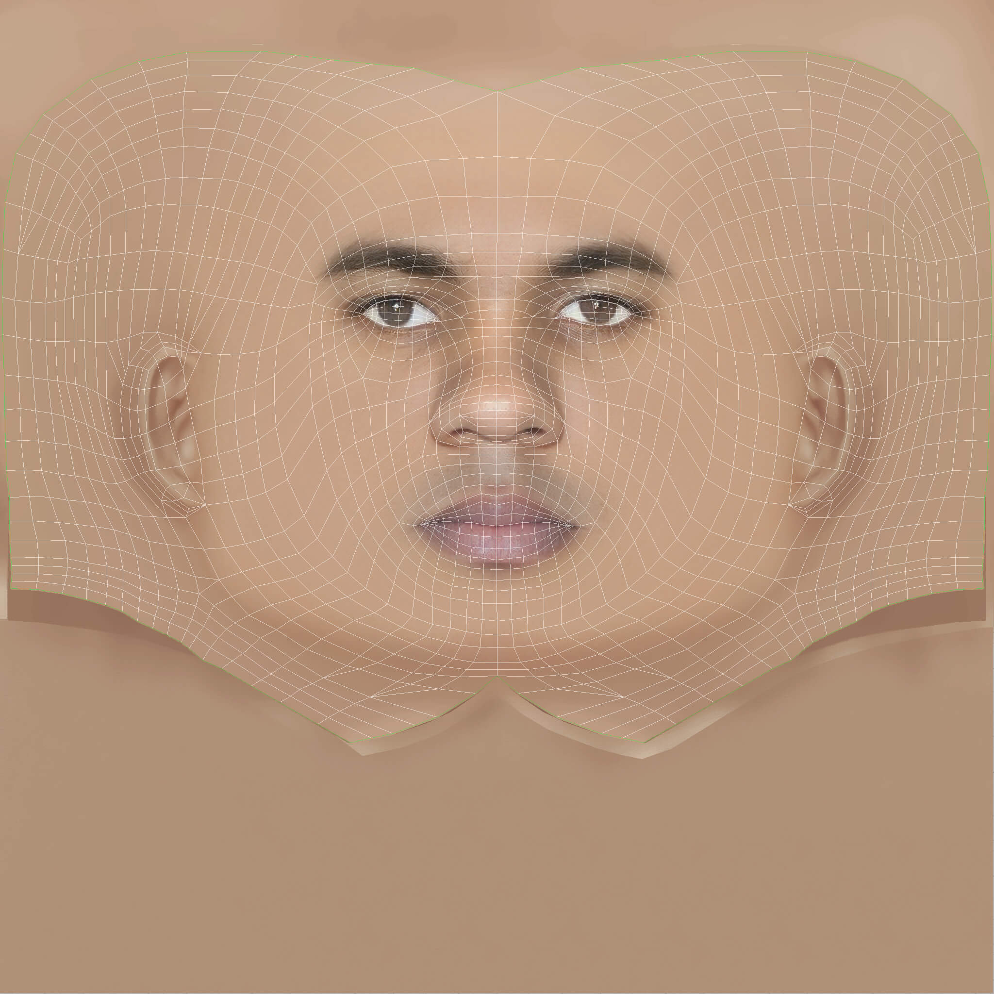 Low Poly the Game Rapper Head 3D Model