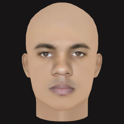 Low Poly the Game Rapper Head