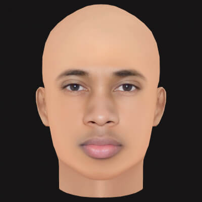 Low Poly Tyga Rapper Head
