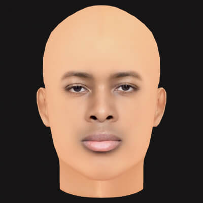 Low Poly YG Rapper Head